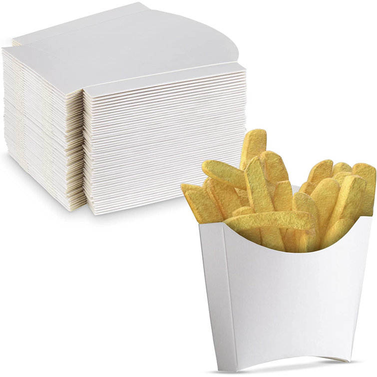 MT Products 4 oz Extra Small SBS Paperboard French Fries Holder